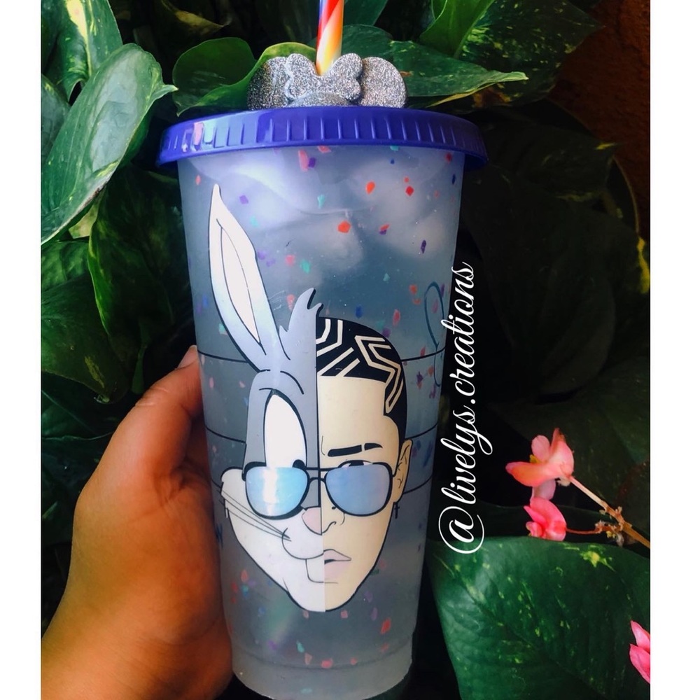 Bad bunny confetti cup